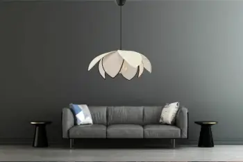 Llambë tavani Opviq, Peony Hazeran, e bardhë, latte