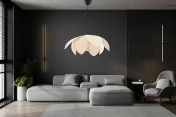 Llambë tavani Opviq Peony Hazeran, ngjyrë pjeshkë-bardhë