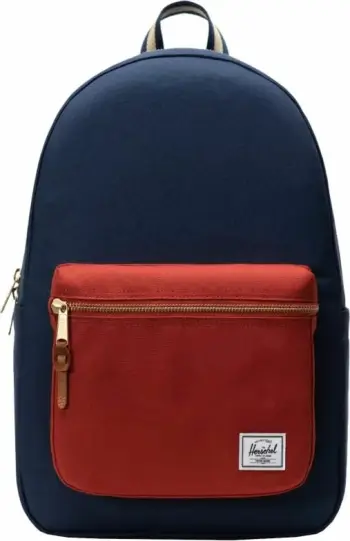 Çantë shpine Herschel Settlement, 23L, ndarje për laptop, blu Black Iris Red Ochre