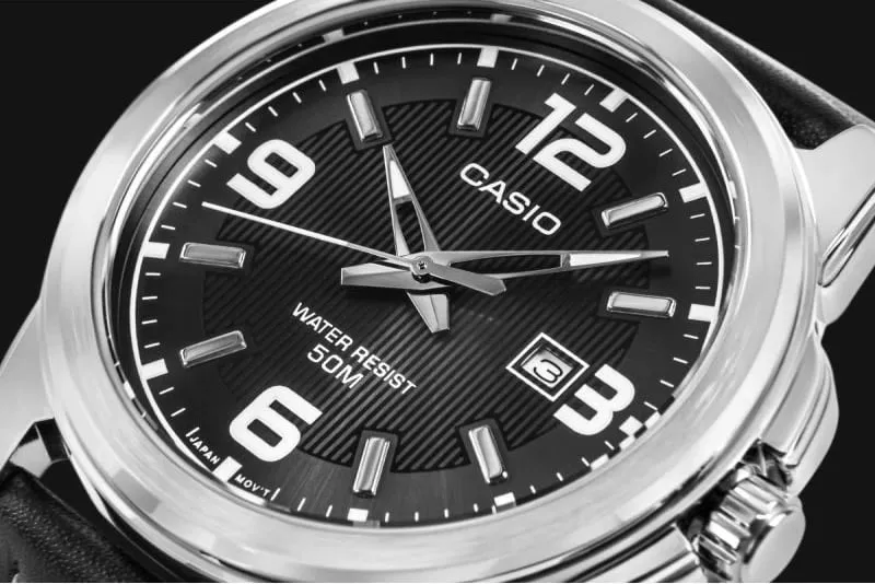 Orë dore për meshkuj CASIO, e zezë - 4