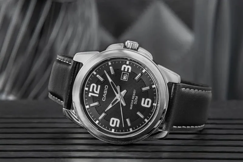Orë dore për meshkuj CASIO, e zezë - 6