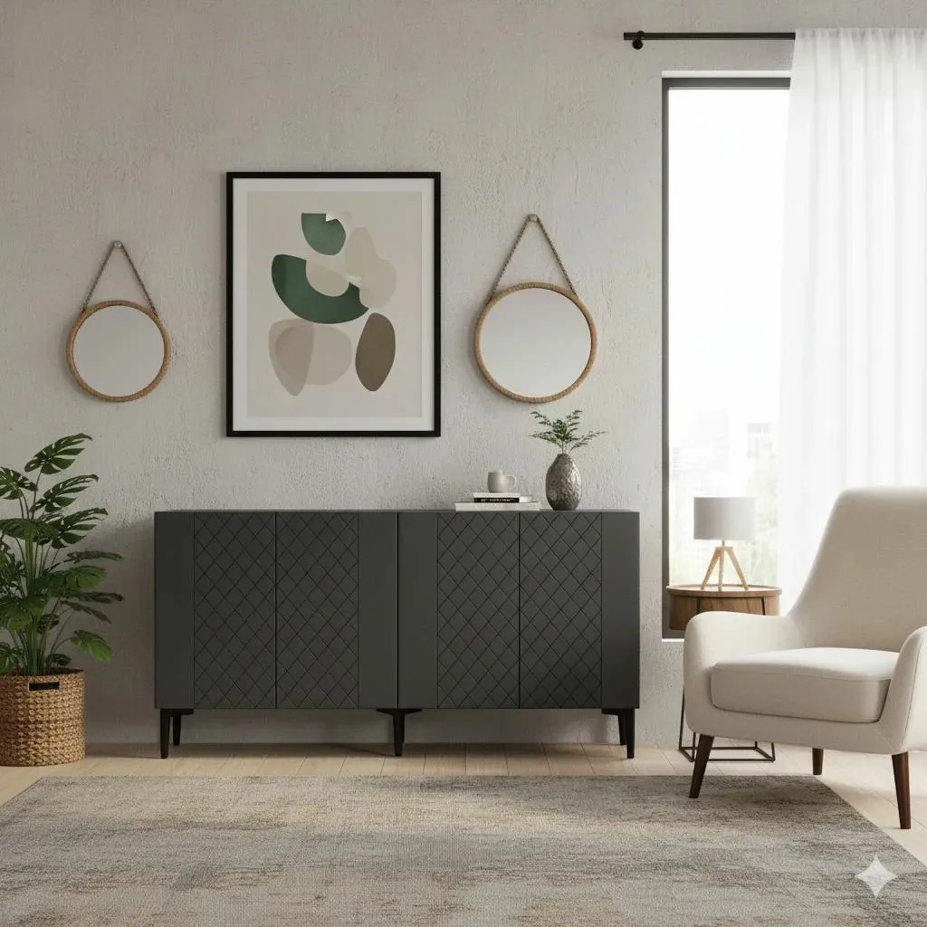 Konsolë Skye Decor, Resso 150, antracit - 2