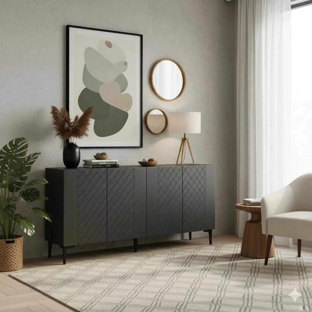 Konsolë Skye Decor, Resso 150, antracit - 3