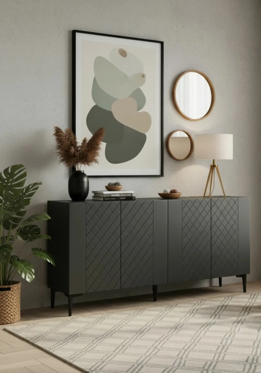 Konsolë Skye Decor, Resso 150, antracit - 4