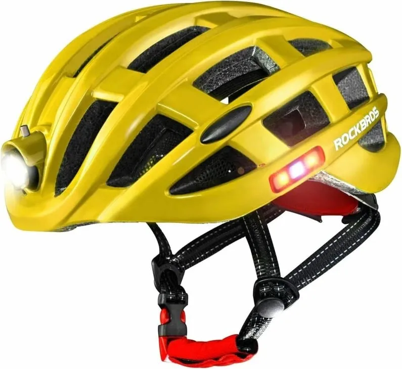 Helmetë biçiklete Rockbros, e verdhë - 1