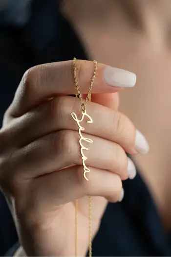 Varëse argjendi e personalizume, ngjyrë ari, Jumeon, SİLVANOJEWELRY124