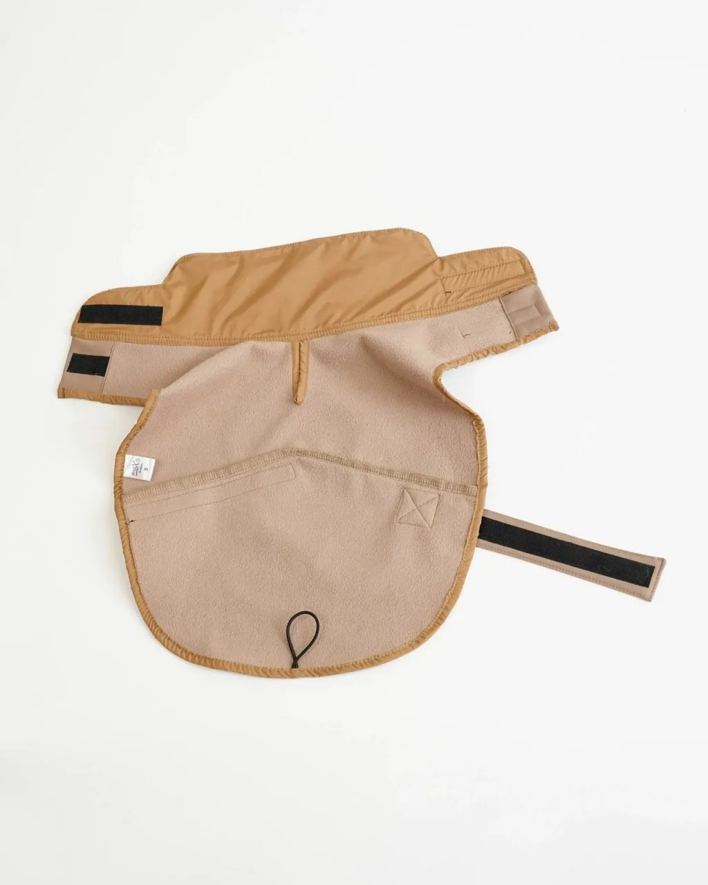 Bluze me kapuç për qen, material soft shell, ngjyrë bezhë - 6