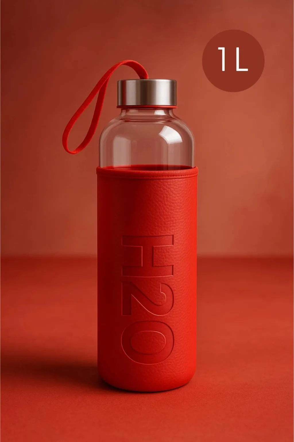 Shishe qelqi Hermia Concept, e kuqe, F40123, 1000 ml - 2