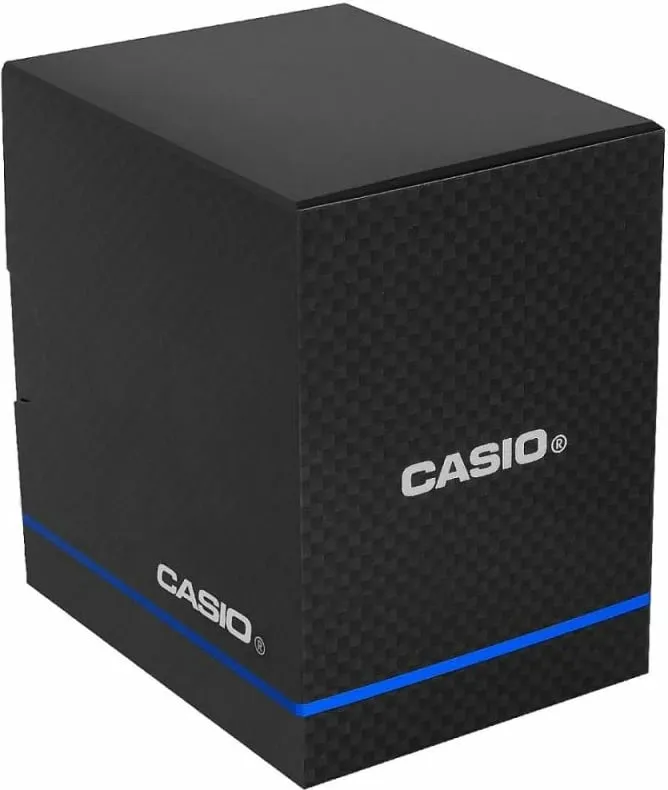Orë dore për meshkuj CASIO, e argjendtë me fushë të gjelbër - 8