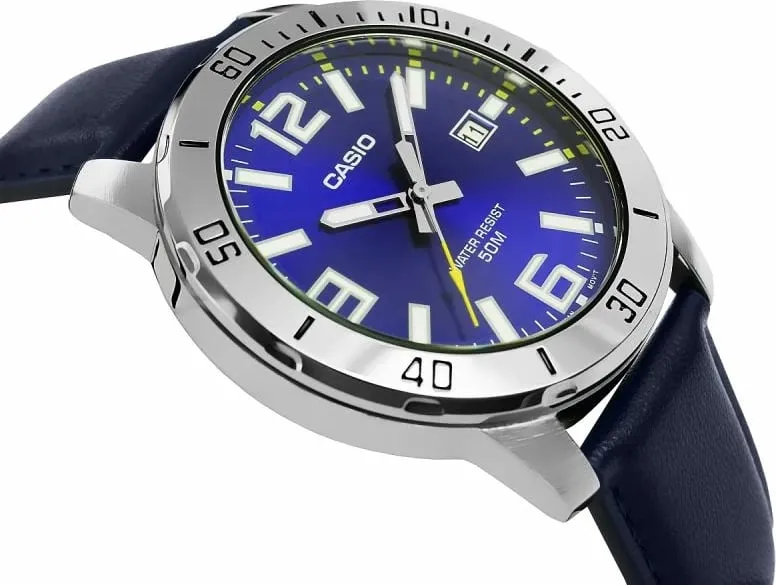 Orë dore për meshkuj Casio, blu - 2