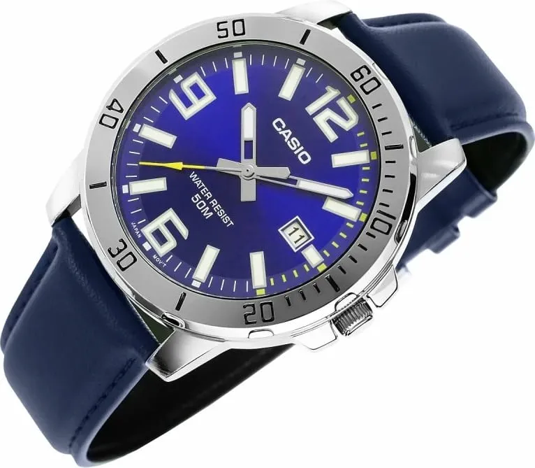 Orë dore për meshkuj Casio, blu - 3