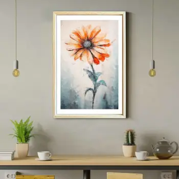 Pikturë dekorative me kornizë MDF Wallity, Ahswabisabi-005, 62x92cm