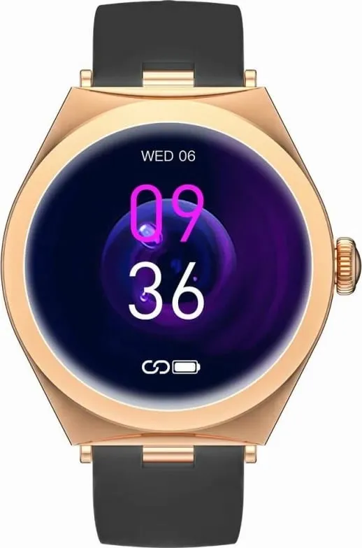 Smartwatch Gravity për femra, rozë e zezë - 2