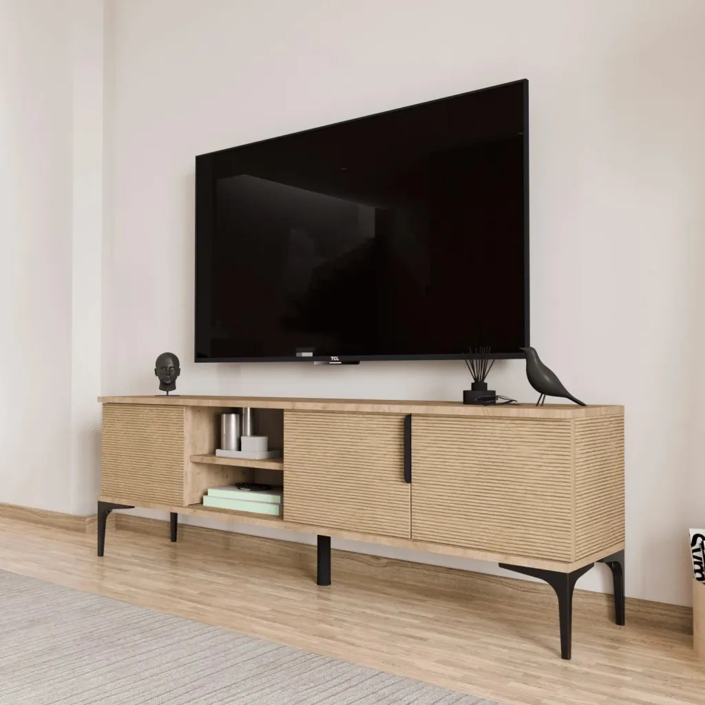 Komodë TV Skye Decor, ngjyrë lisi, Tarz - 3