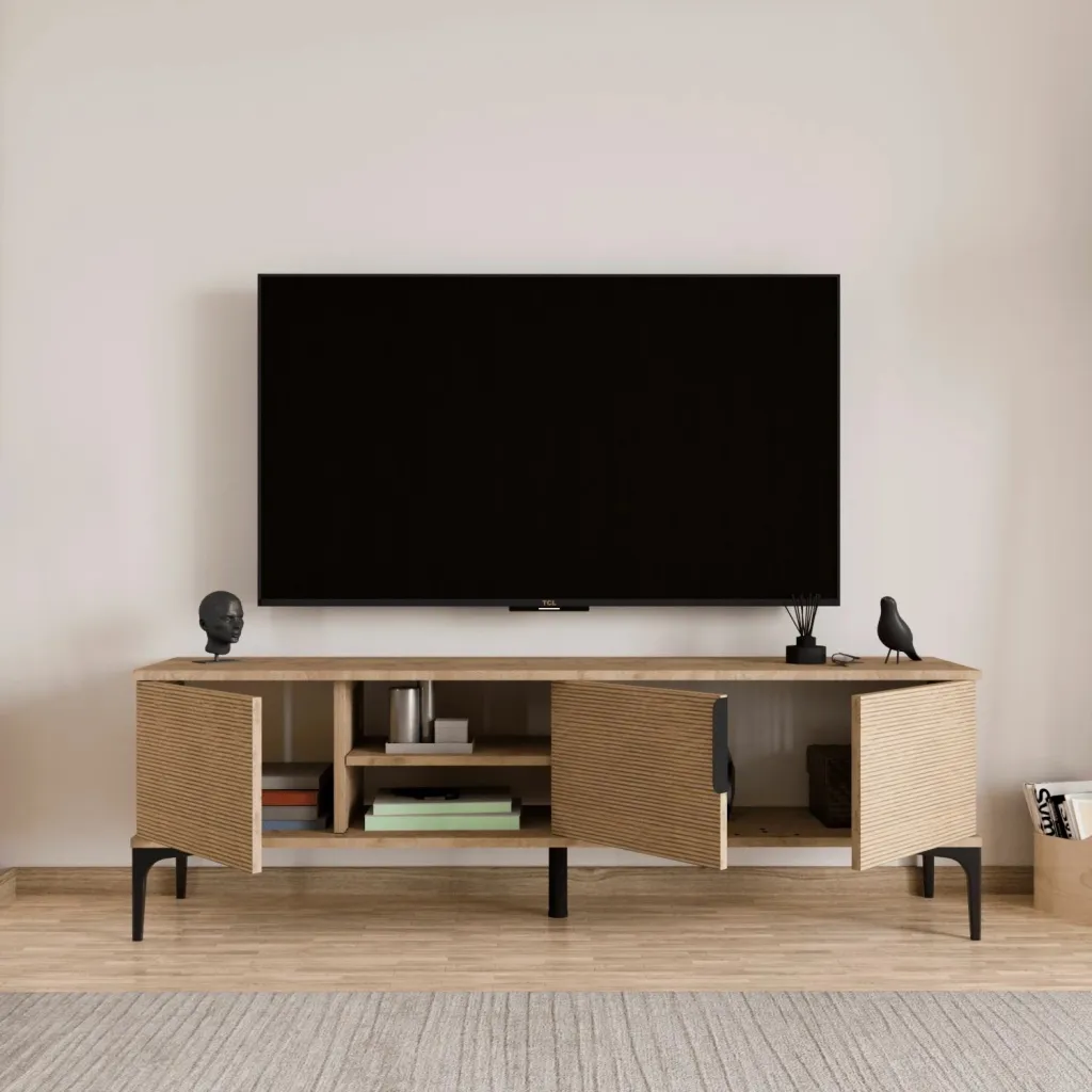Komodë TV Skye Decor, ngjyrë lisi, Tarz - 4
