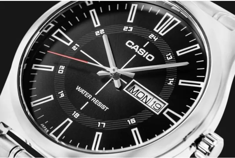 Orë dore për meshkuj Casio, argjend - 4