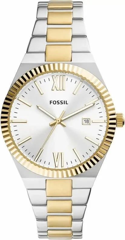 Orë dore për femra Fossil, argjend e ar - 1