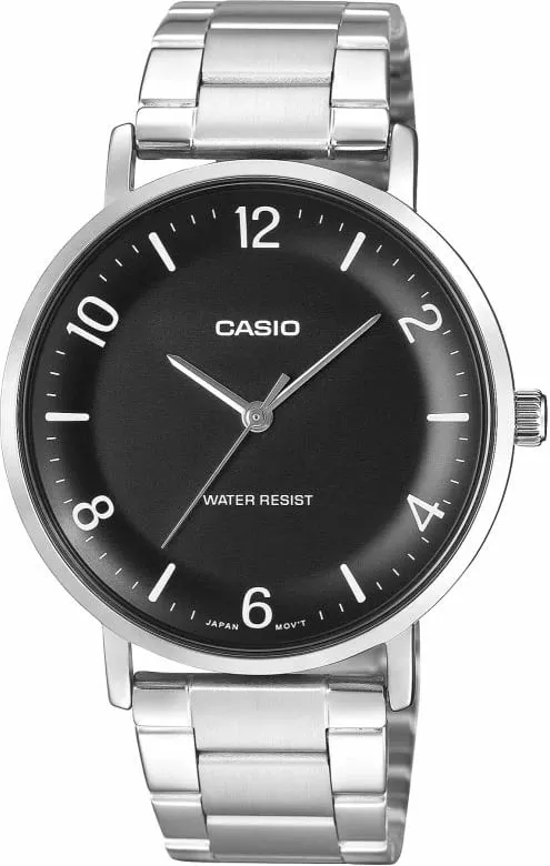 Orë dore për meshkuj CASIO, argjendtë - 1