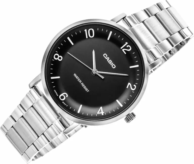 Orë dore për meshkuj CASIO, argjendtë - 2