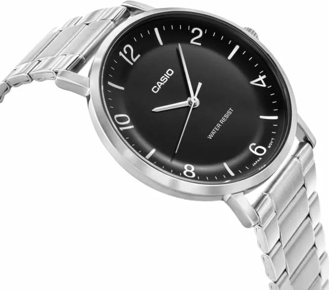 Orë dore për meshkuj CASIO, argjendtë - 3