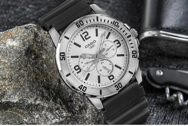 Orë dore për meshkuj CASIO, e zezë - 5