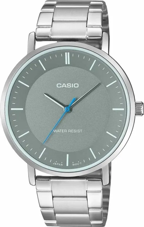 Orë dore për meshkuj Casio, argjend - 1