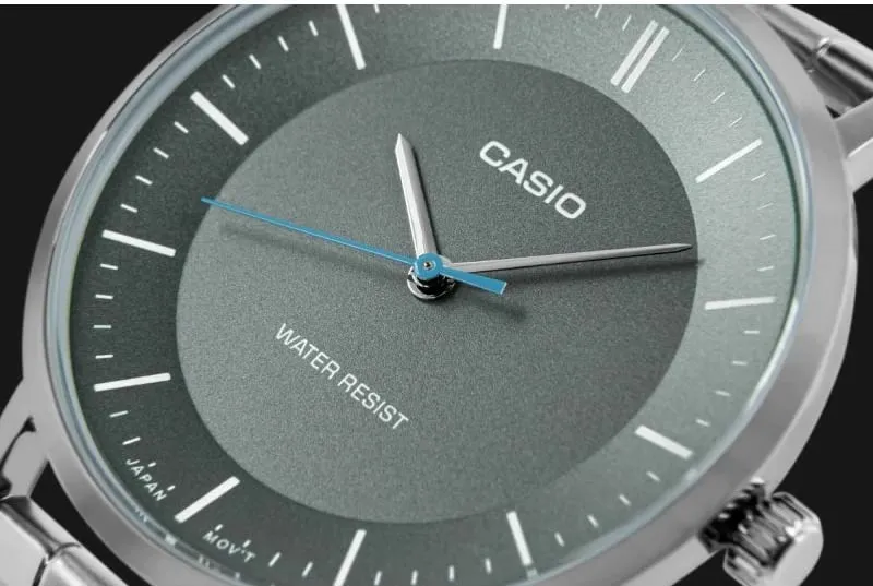 Orë dore për meshkuj Casio, argjend - 4