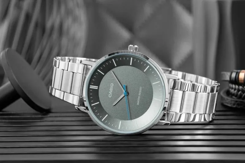 Orë dore për meshkuj Casio, argjend - 6