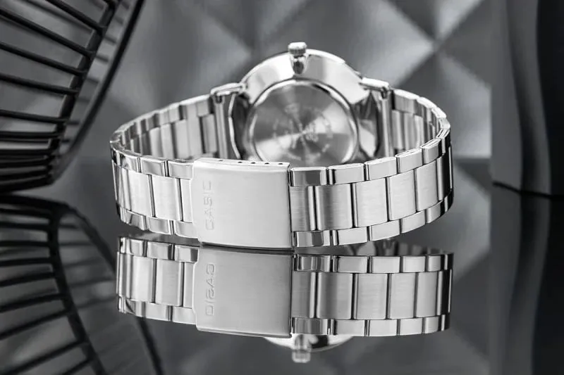 Orë dore për meshkuj Casio, argjend - 7