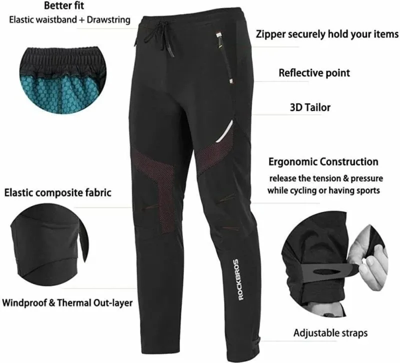 Pantallona sportive të gjata Rockbros, 3XL - 2
