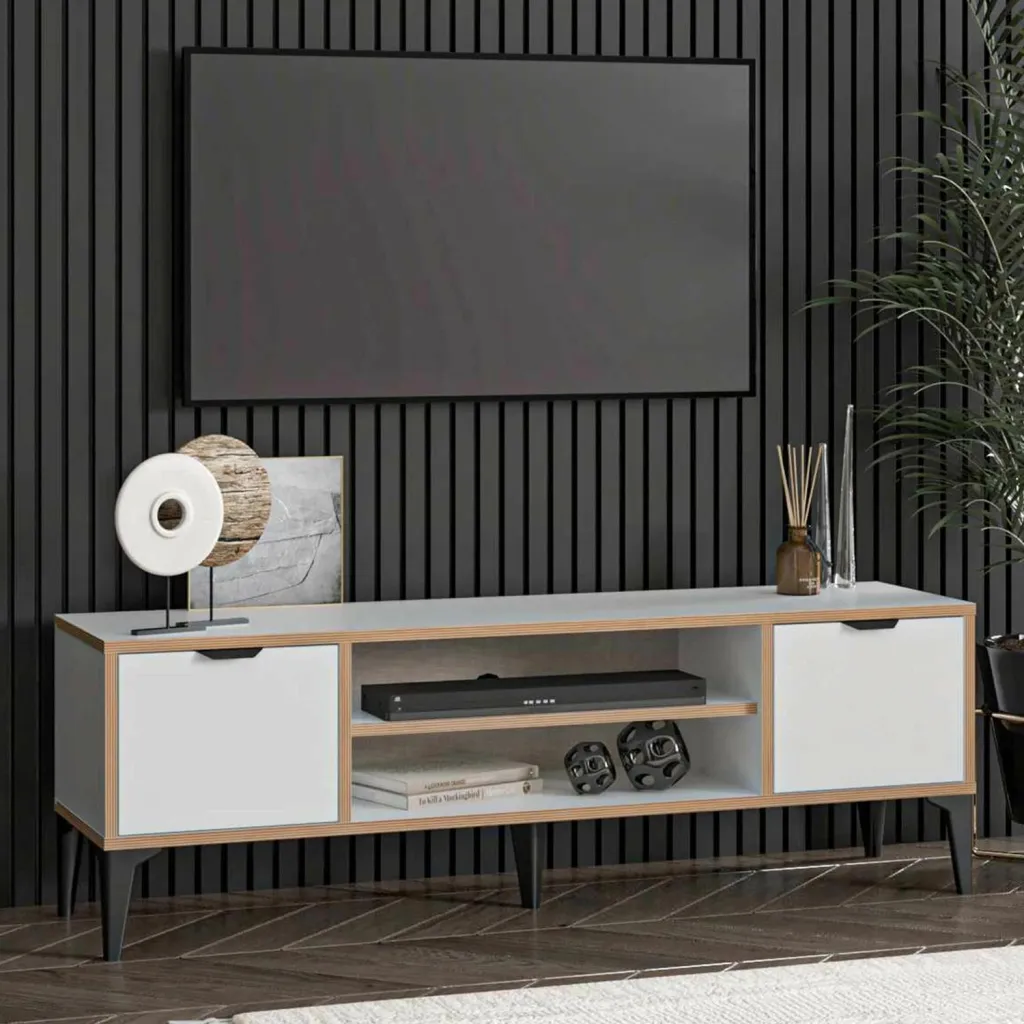 Komodë TV Skye Decor, Arden, e bardhë - 2