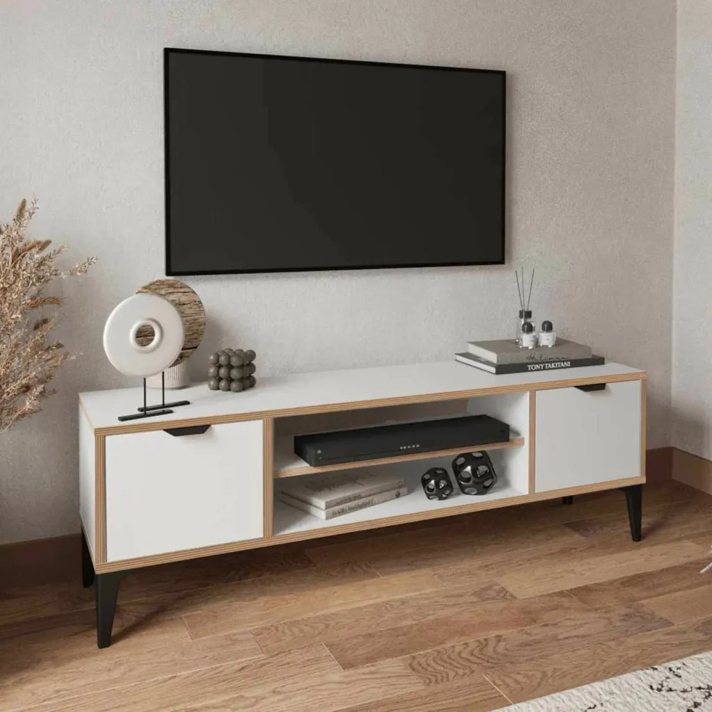 Komodë TV Skye Decor, Arden, e bardhë - 3