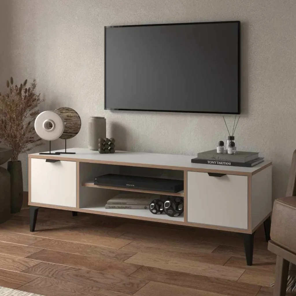 Komodë TV Skye Decor, Arden, e bardhë - 5