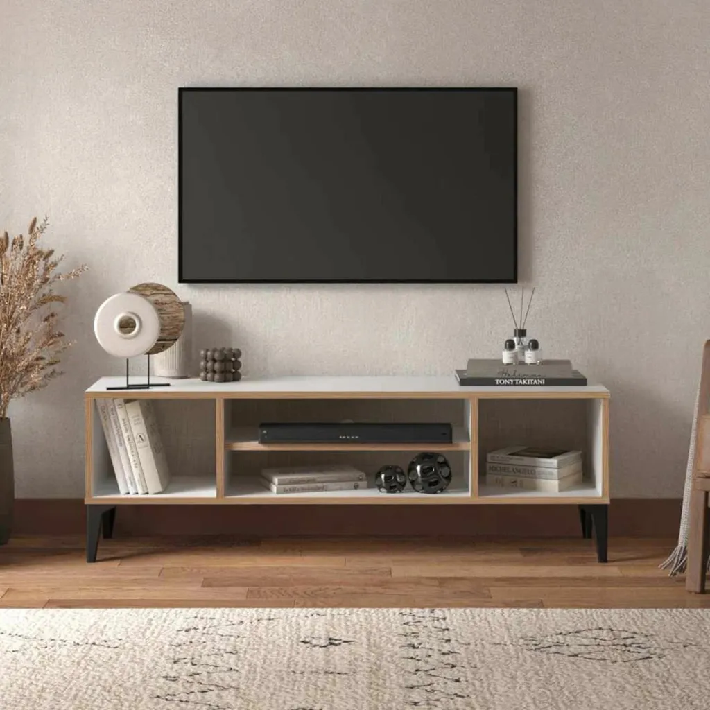 Komodë TV Skye Decor, Arden, e bardhë - 8