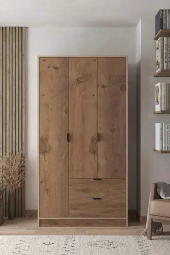 Dollap Skye Decor Arden 3, ngjyrë Atlas Pine