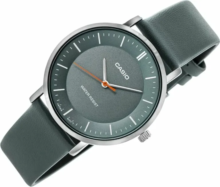 Orë dore për meshkuj CASIO, gri-blu - 2