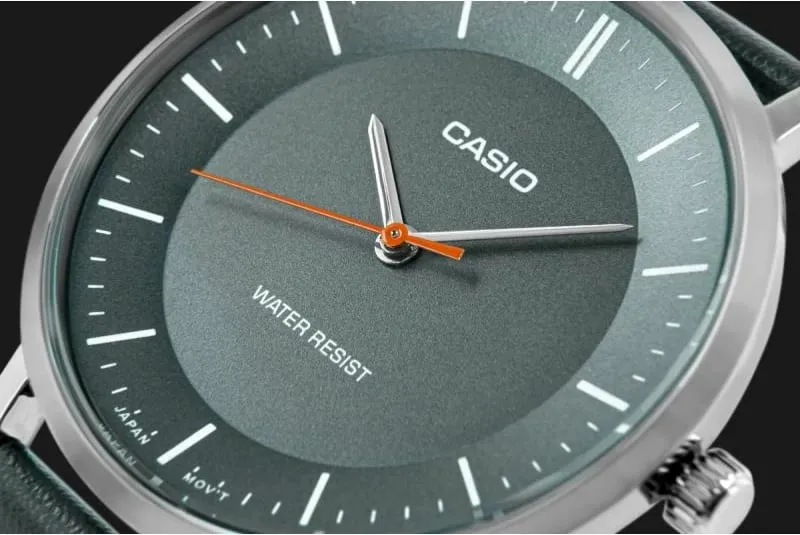 Orë dore për meshkuj CASIO, gri-blu - 4