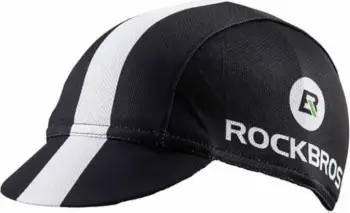 Kapelë çiklizmi Rockbros, e zezë dhe e bardhë