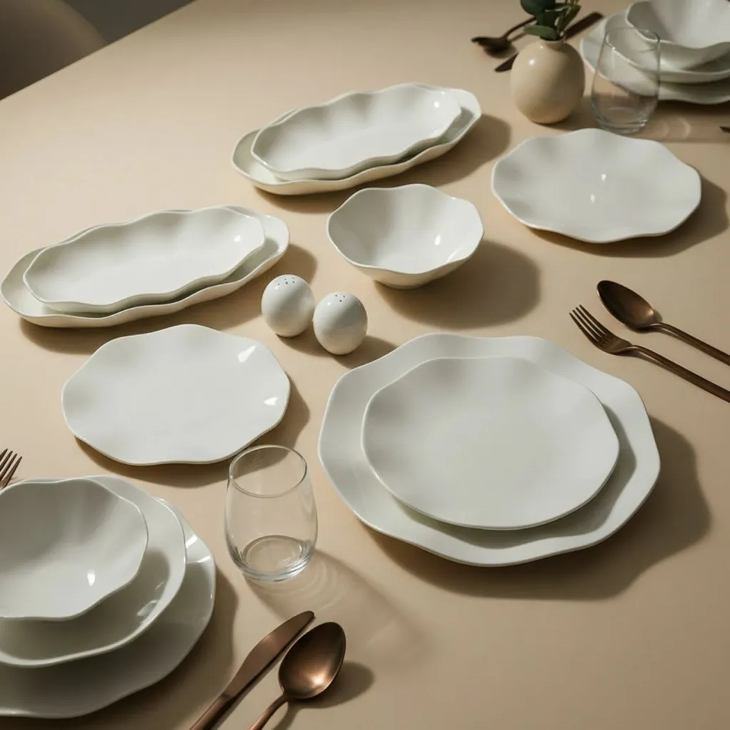 Set enësh për drekë, 30 copë, Hermia Concept, GBSNES30YT00 - 4