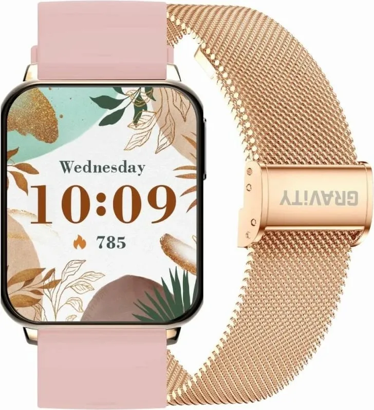 Smartwatch Gravity për femra, rozë - 1
