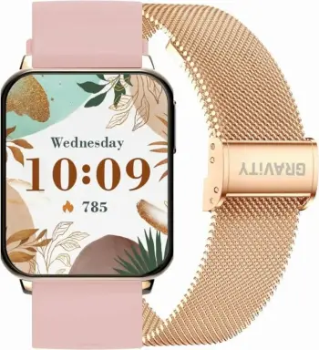 Smartwatch Gravity për femra, rozë