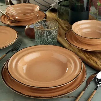 Set darke 24 pjesësh Hermia Concept, rozë e lehtë, TN24Y2730P04