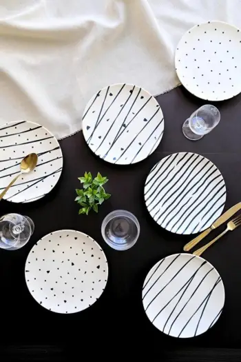Set pjatash ëmbëlsirash (6 copë), Hermia Concept, TVL6PTPRS1108