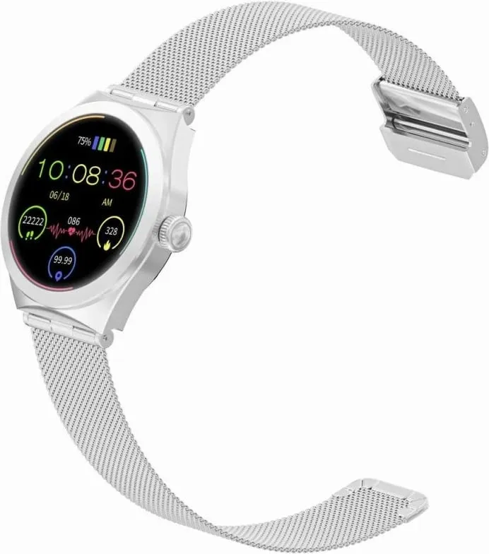 Smartwatch Gravity për femra, argjend - 3