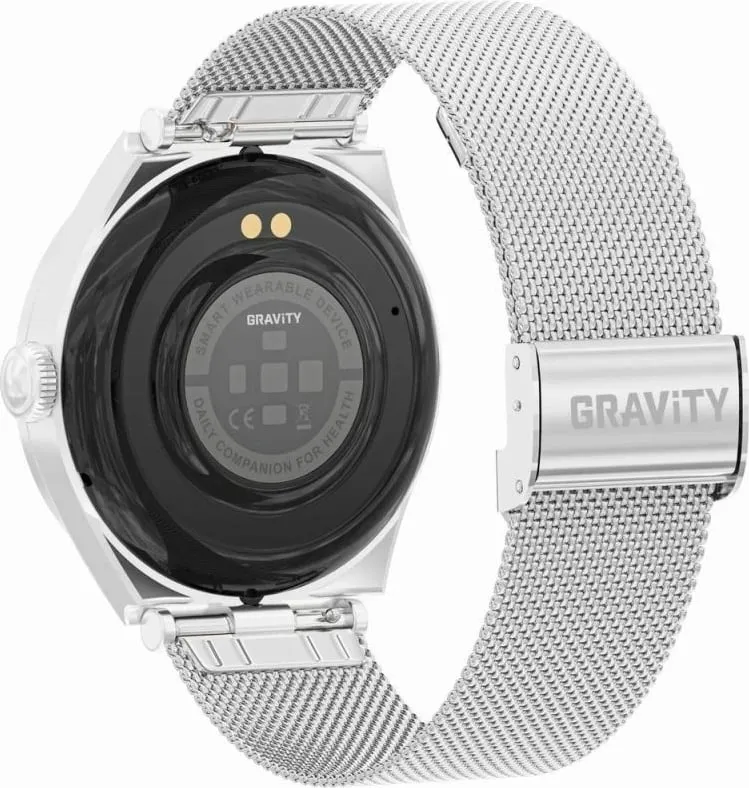 Smartwatch Gravity për femra, argjend - 4