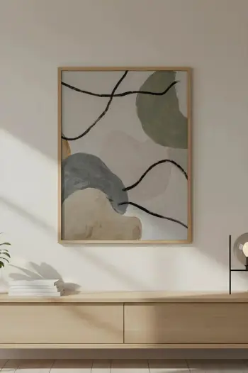 Pikturë dekorative me kornizë MDF, Wallity, Huhu712, 50x70 cm