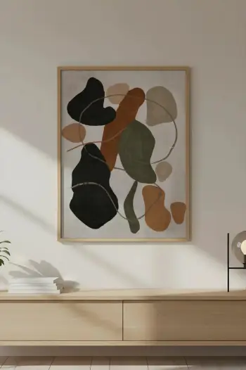 Pikturë dekorative me kornizë MDF Wallity, Huhu715, 30x40cm