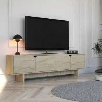 Komodë TV Skye Decor, ngjyrë travertin, Turan