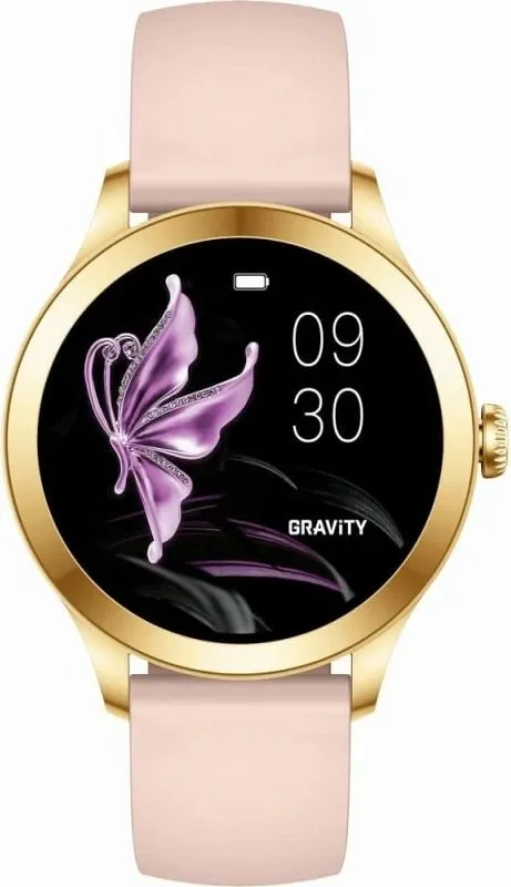Smartwatch Gravity për femra, gold - 4
