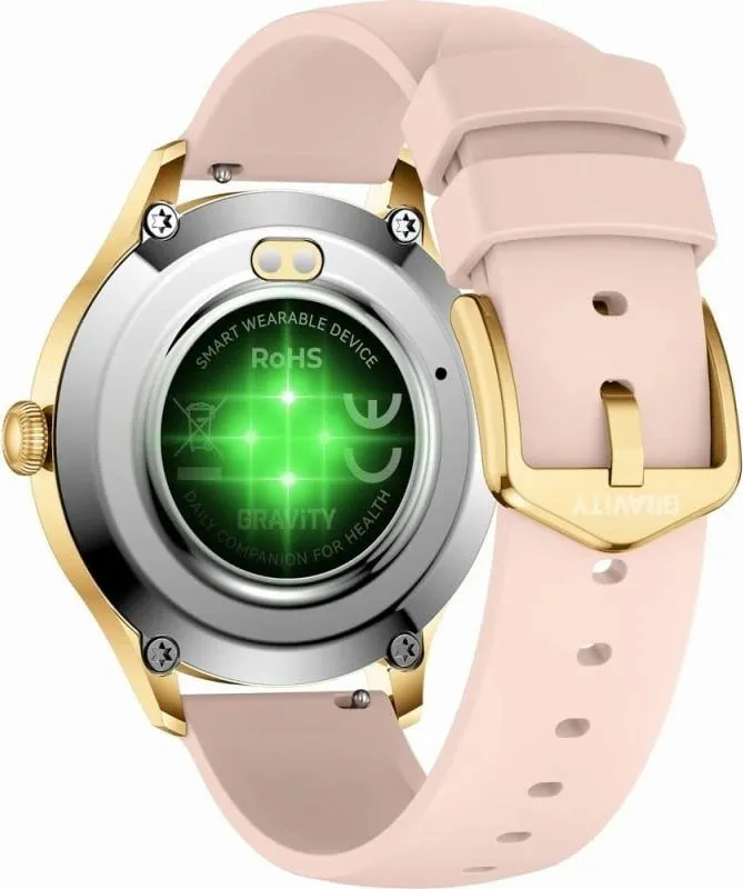 Smartwatch Gravity për femra, gold - 10